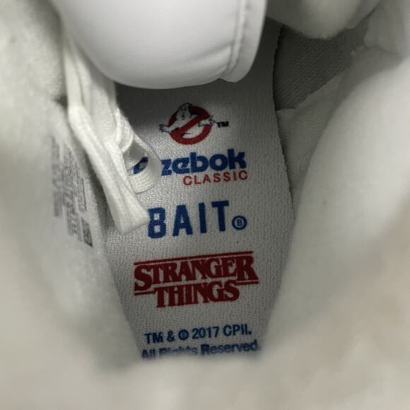 Reebok Ex-O-Fit Clean High SZ 11 White Bait Stranger Things Ghostbusters CN3570 main image 5